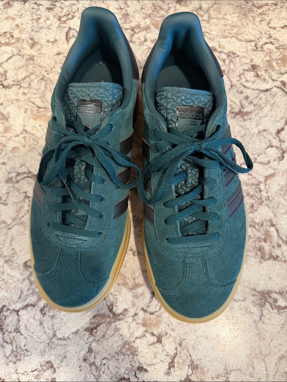 adidas womenTeal Suede Casual Sneakers